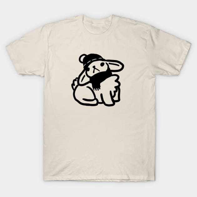 Chilly Bunny T-Shirt by Jossly_Draws